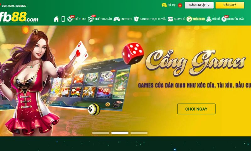 Link đăng nhập vào trang chủ FB88 an toàn